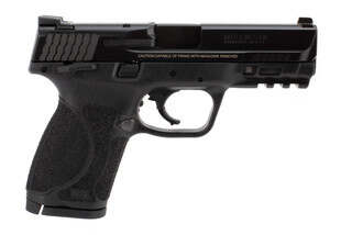 Smith and Wesson M&P compact 9mm pistol with manual thumb safety